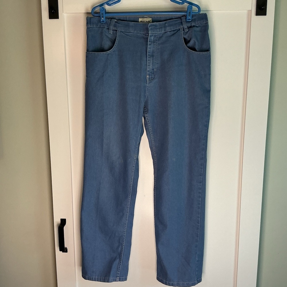 Vintage David Taylor Jeans Mens W 36 L 32 Blue Pants‎ Straight 80s 90s Cotton